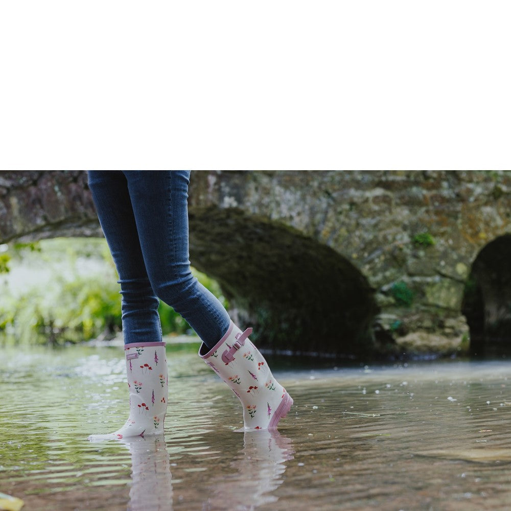 Wildflower Tall Wellingtons Pink