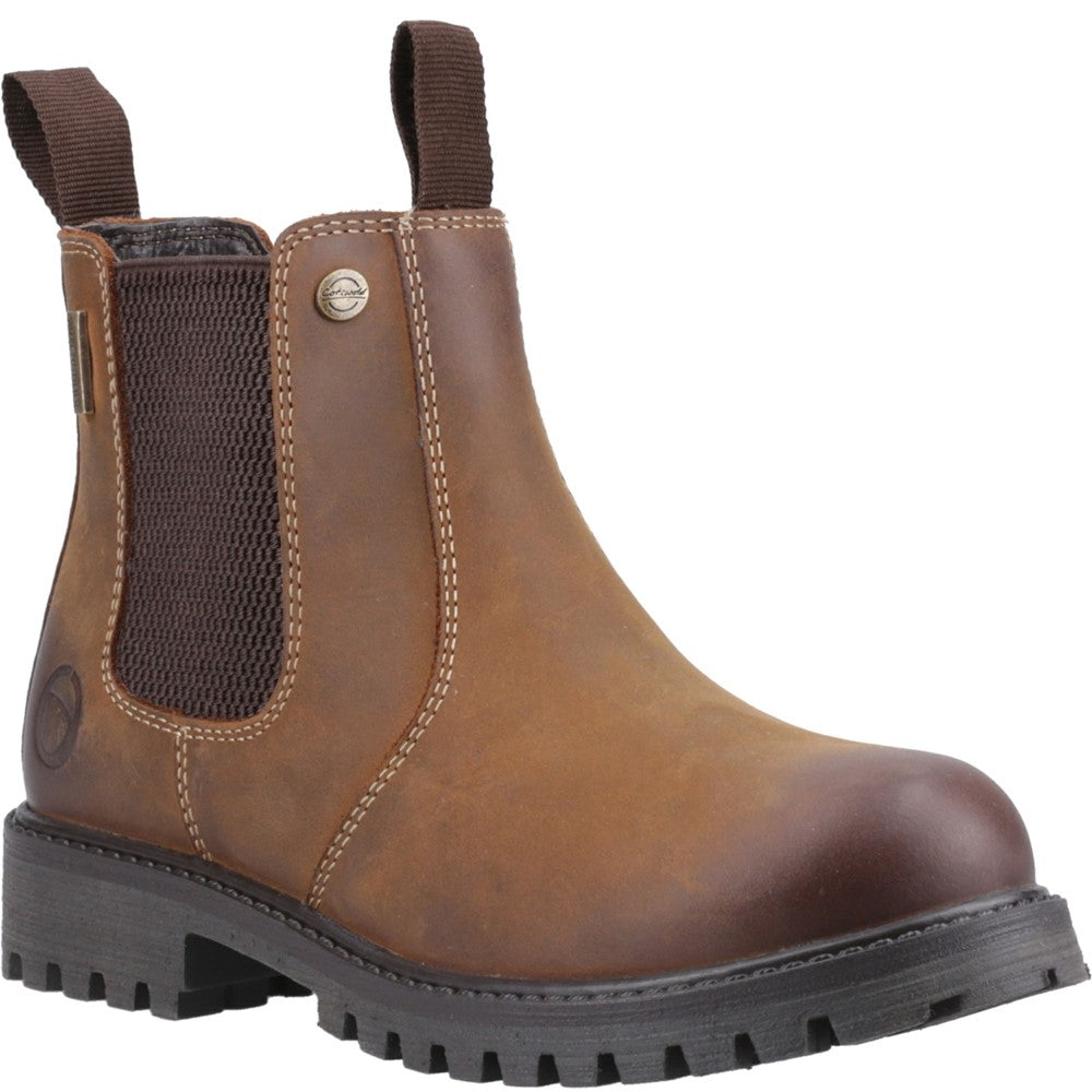 Kids Aston Pull On Dealer Boots Tan