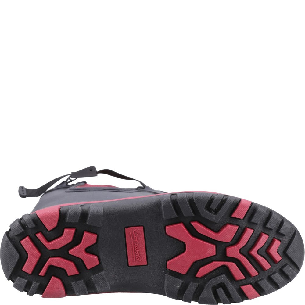 Milton Adjustable Wellington Boot Navy/Pink