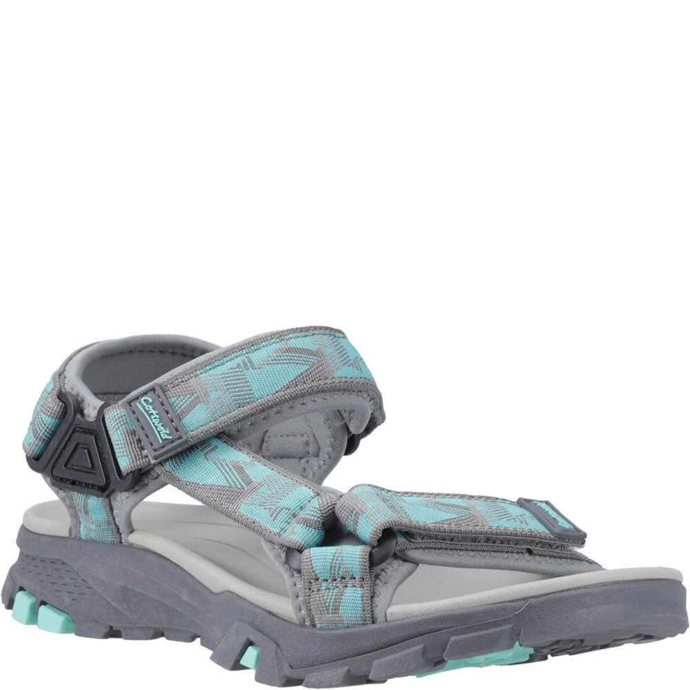 Stanton Sandals Grey/Turquoise