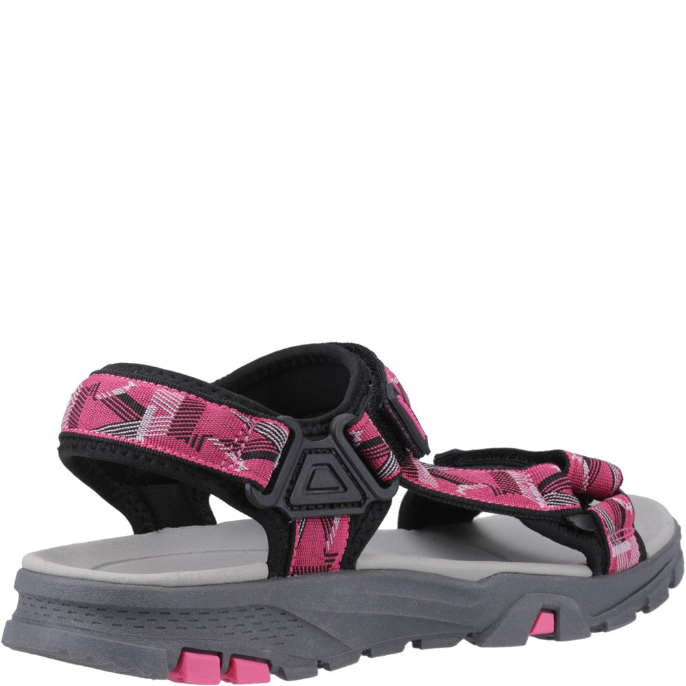 Stanton Sandals Black/Fuchsia