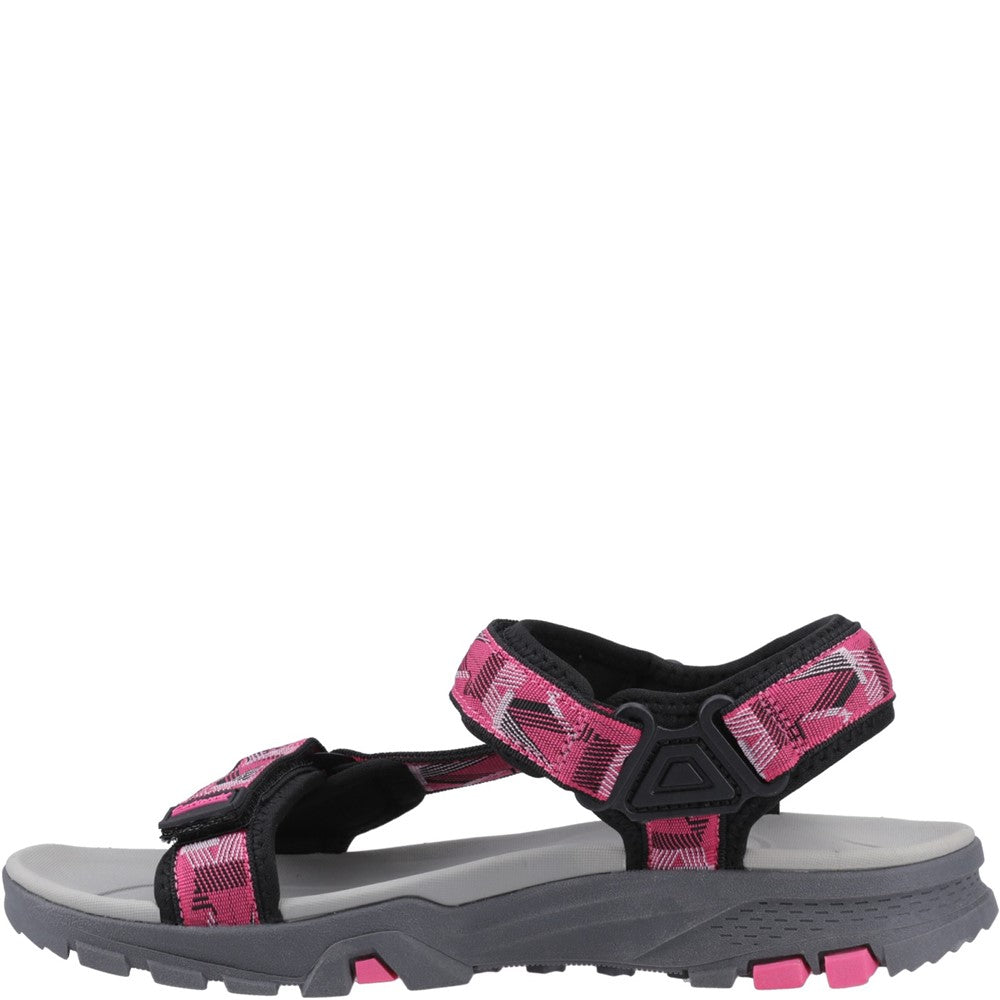 Stanton Sandals Black/Fuchsia