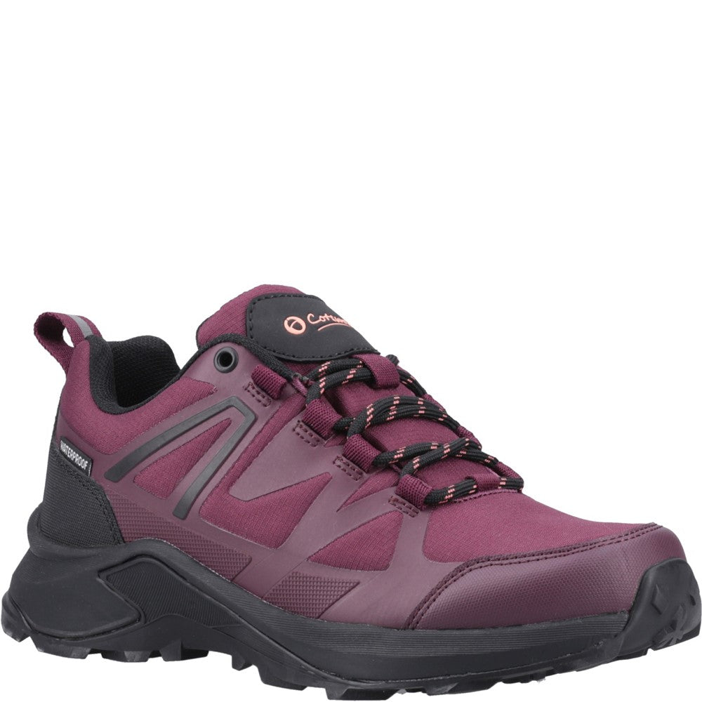 Horton Low Recycled Hiking Shoes WP Burgundy