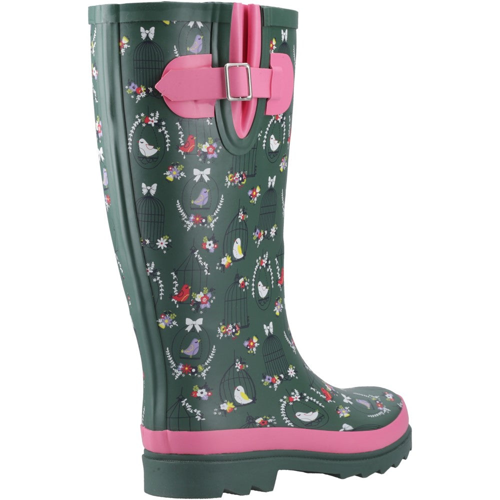 Cleeve Tall Wellingtons Green