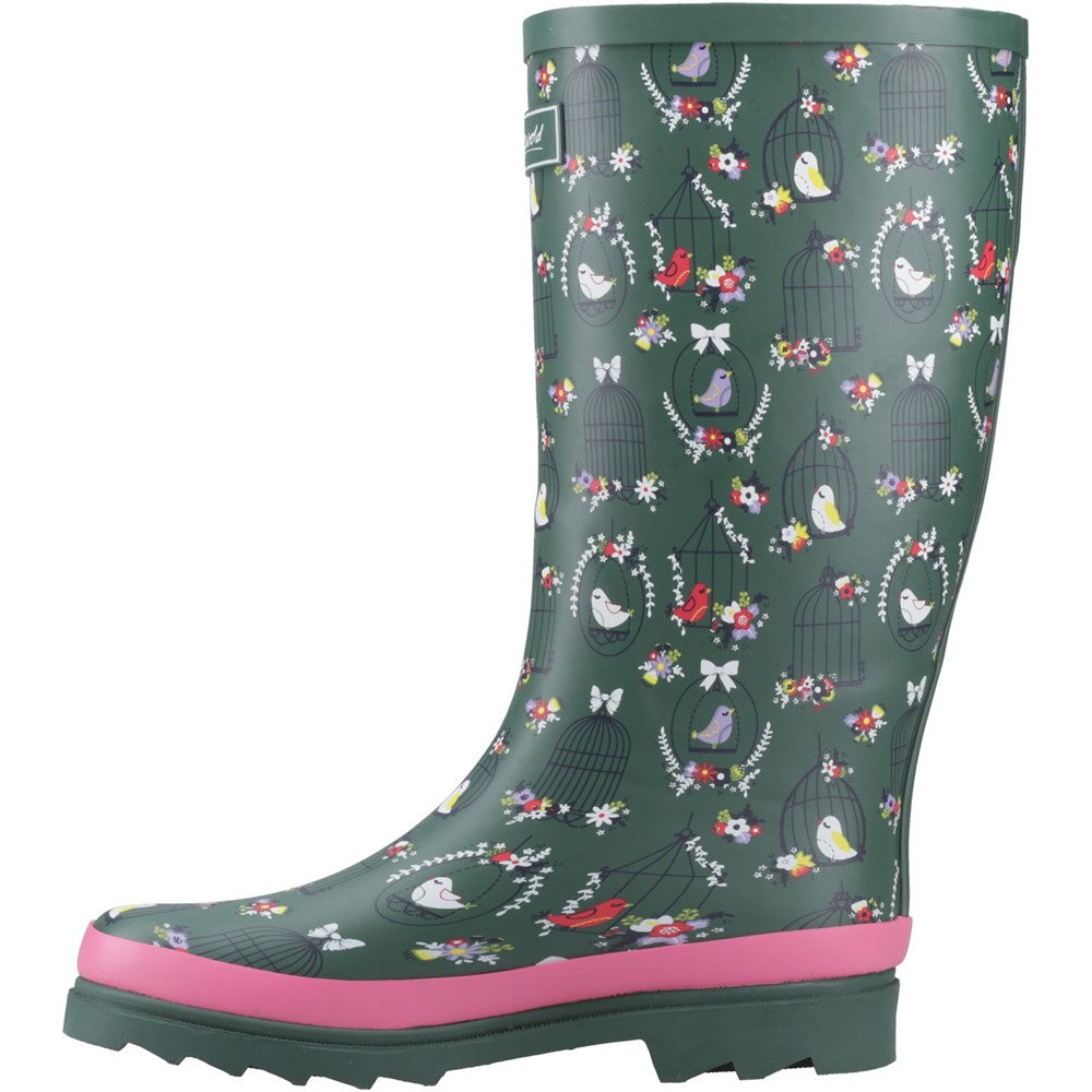 Cleeve Tall Wellingtons Green