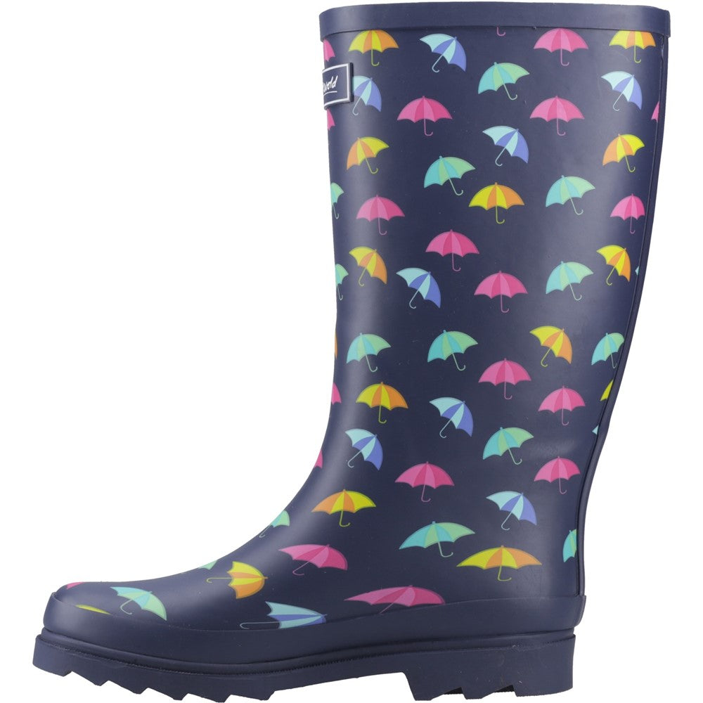 Cleeve Tall Wellingtons Navy