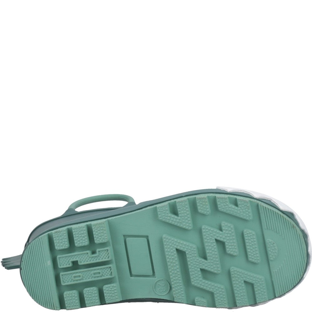 Kids Puddle 3D Waterproof Boots Green