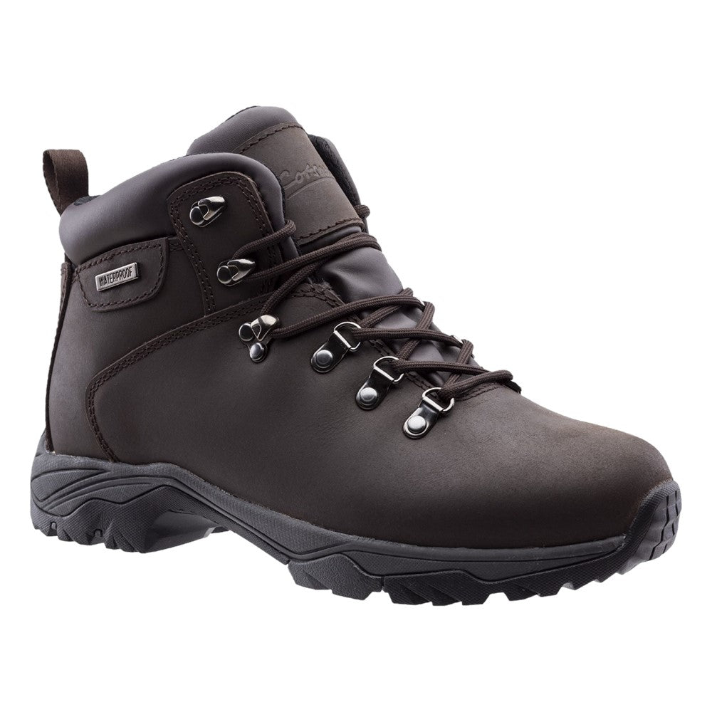 Mens Nebraska Leather Waterproof Hiker Boots Crazy Horse