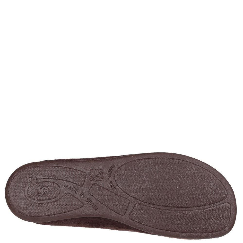 Cotswold Westwell Brown Mens Textile Slippers