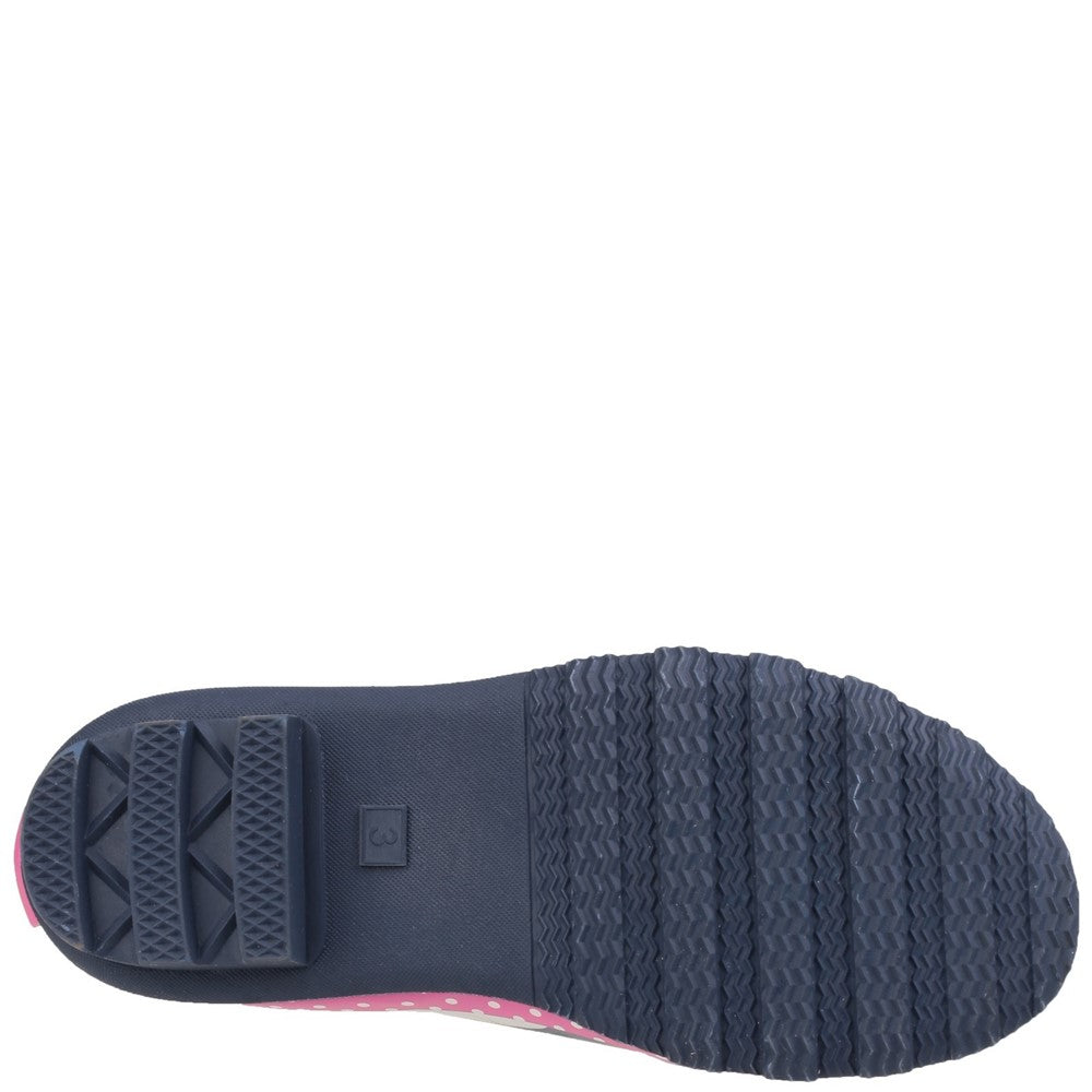 Kids Dotty Junior Pull On Wellingtons Boots Multicoloured