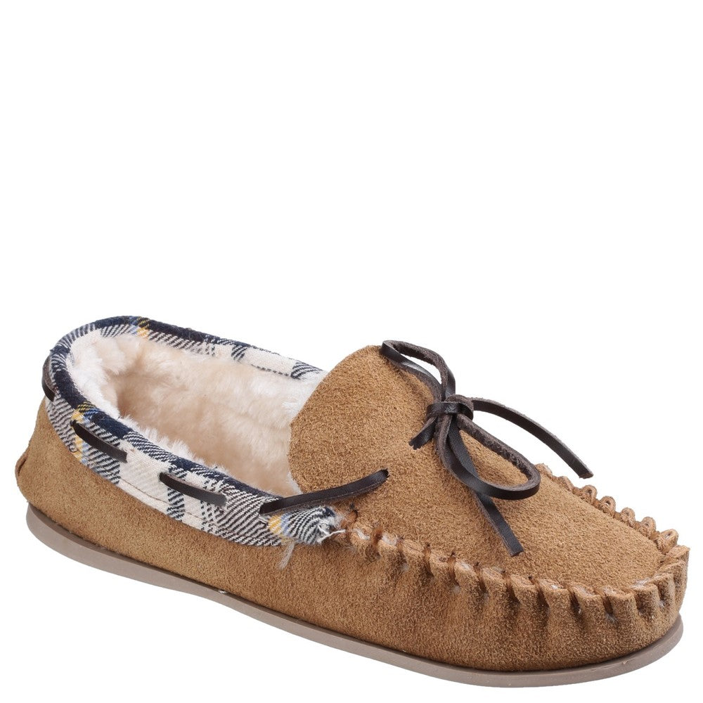 Kilkenny Moccasin Slippers Tan Cotswold-Shoes - Main Image