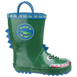 Kids Puddle Waterproof Pull On Boots Crocodile