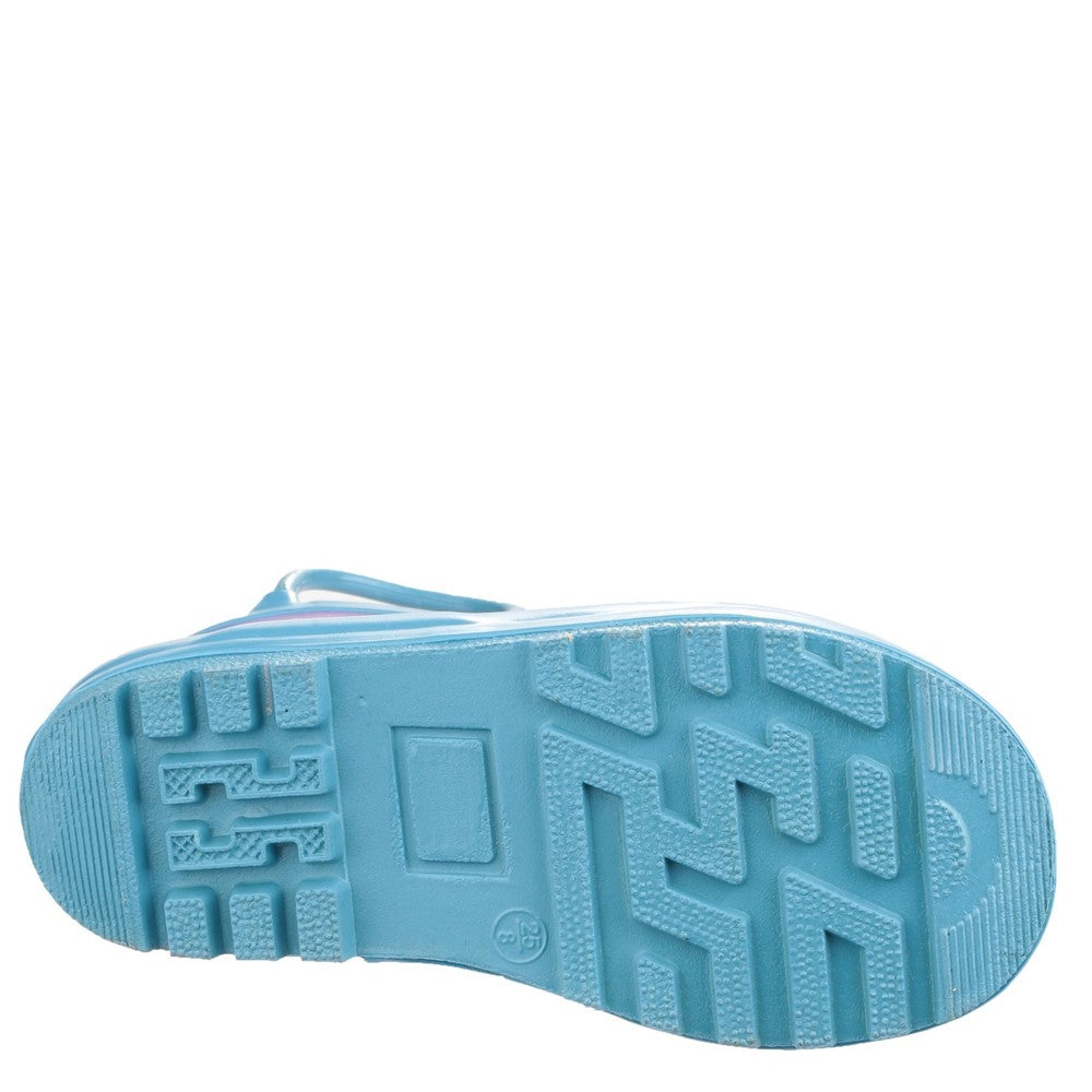 Kids Puddle Waterproof Pull On Boots Hearts