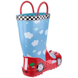 Kids Puddle Waterproof Pull On Boots Racer