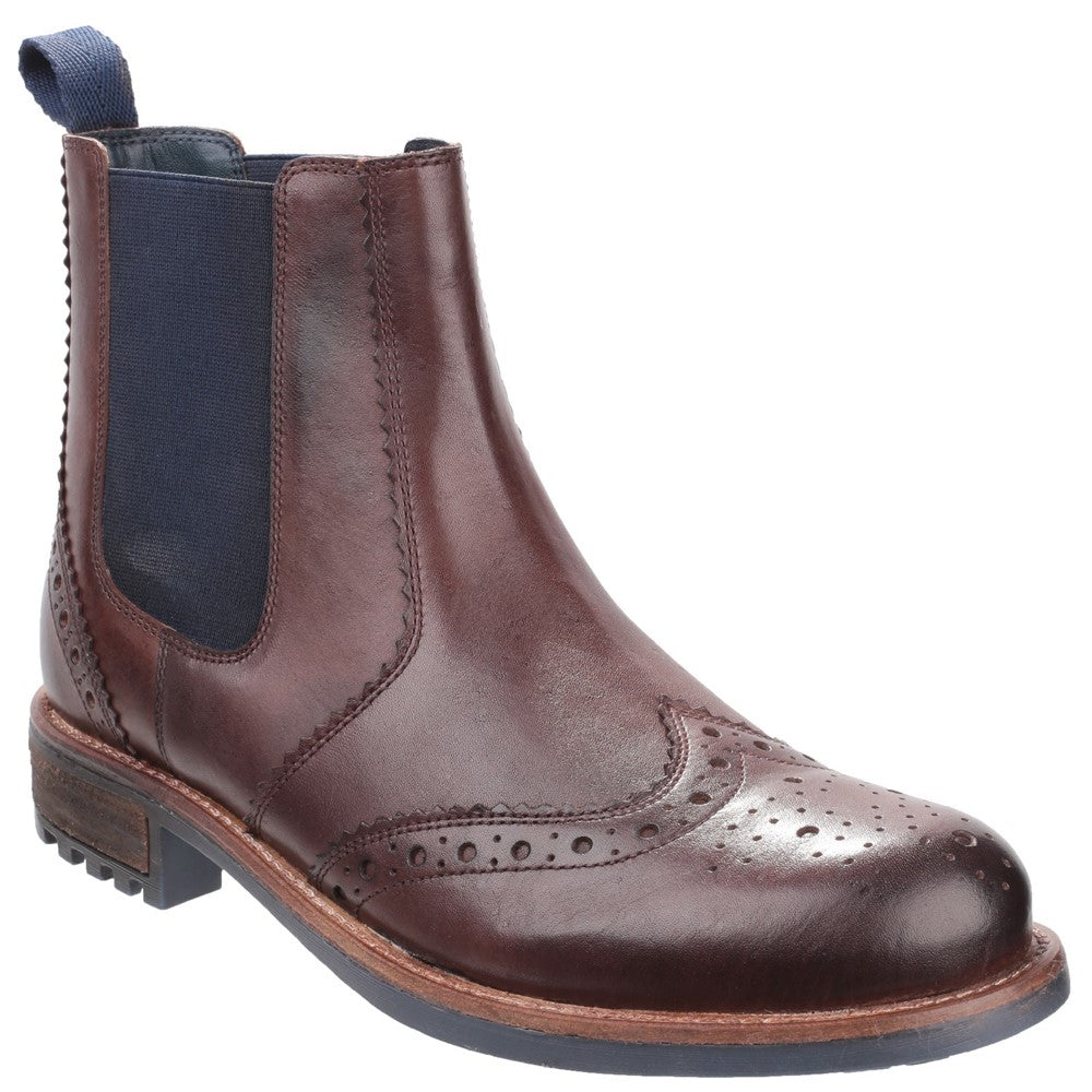 Cirencester Chelsea Brogue Shoes Brown
