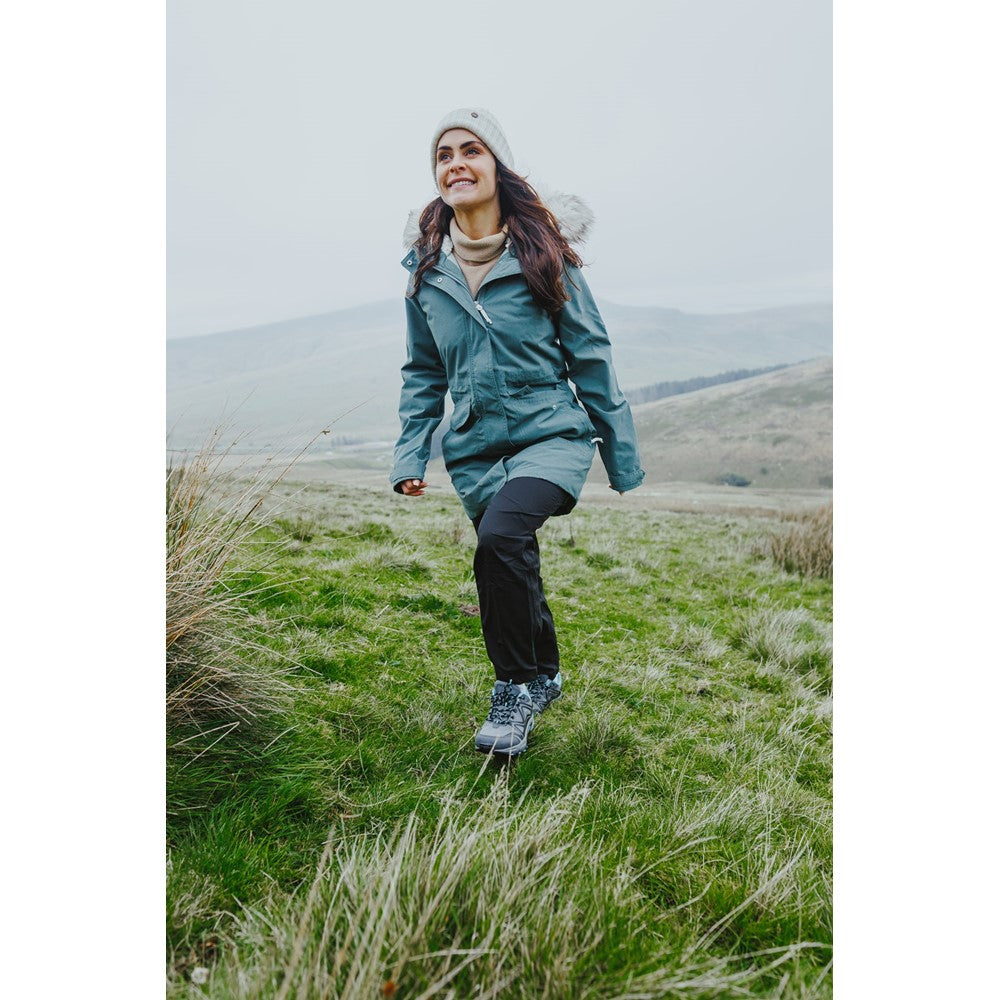 Abbeydale Low Hiking Shoes Grey/Black/Aqua