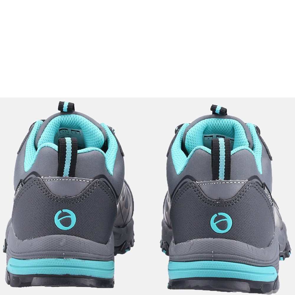Abbeydale Low Hiking Shoes Grey/Black/Aqua