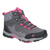 Senior Ducklington Hiking Waterproof Boots Grey/Pink