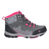 Senior Ducklington Hiking Waterproof Boots Grey/Pink