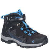 Junior Ducklington Touch Fastening Hiking Waterproof Boots Black/Blue