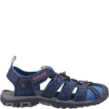 Colesbourne Recycled Sandals Navy/Fuchsia