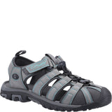 Colesbourne Recycled Sandals Grey/Turquoise