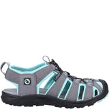 Marshfield Recycled Sandals Grey Turquoise